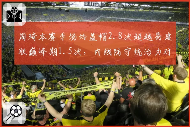 周琦本赛季场均盖帽2.8次超越易建联巅峰期1.5次,内线防守统治力对比鲜明